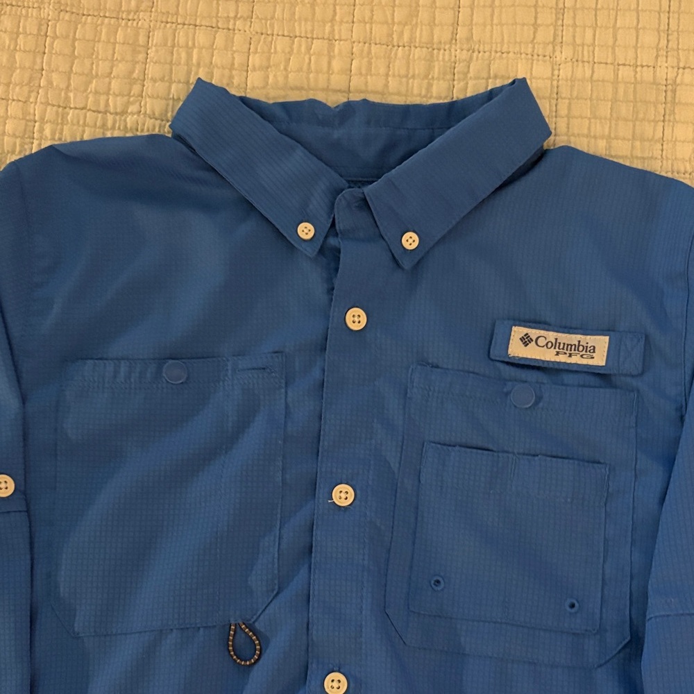 Columbia Royal Blue Outdoor Shirt